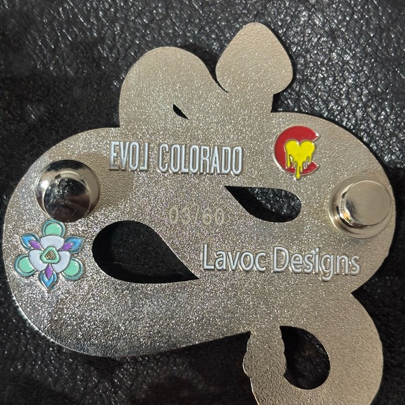 EVOL Colorado Designs Enamel Pin Mandala Snake Colorful Artisan Lmt. Ed. 3/760 - Picture 3 of 6